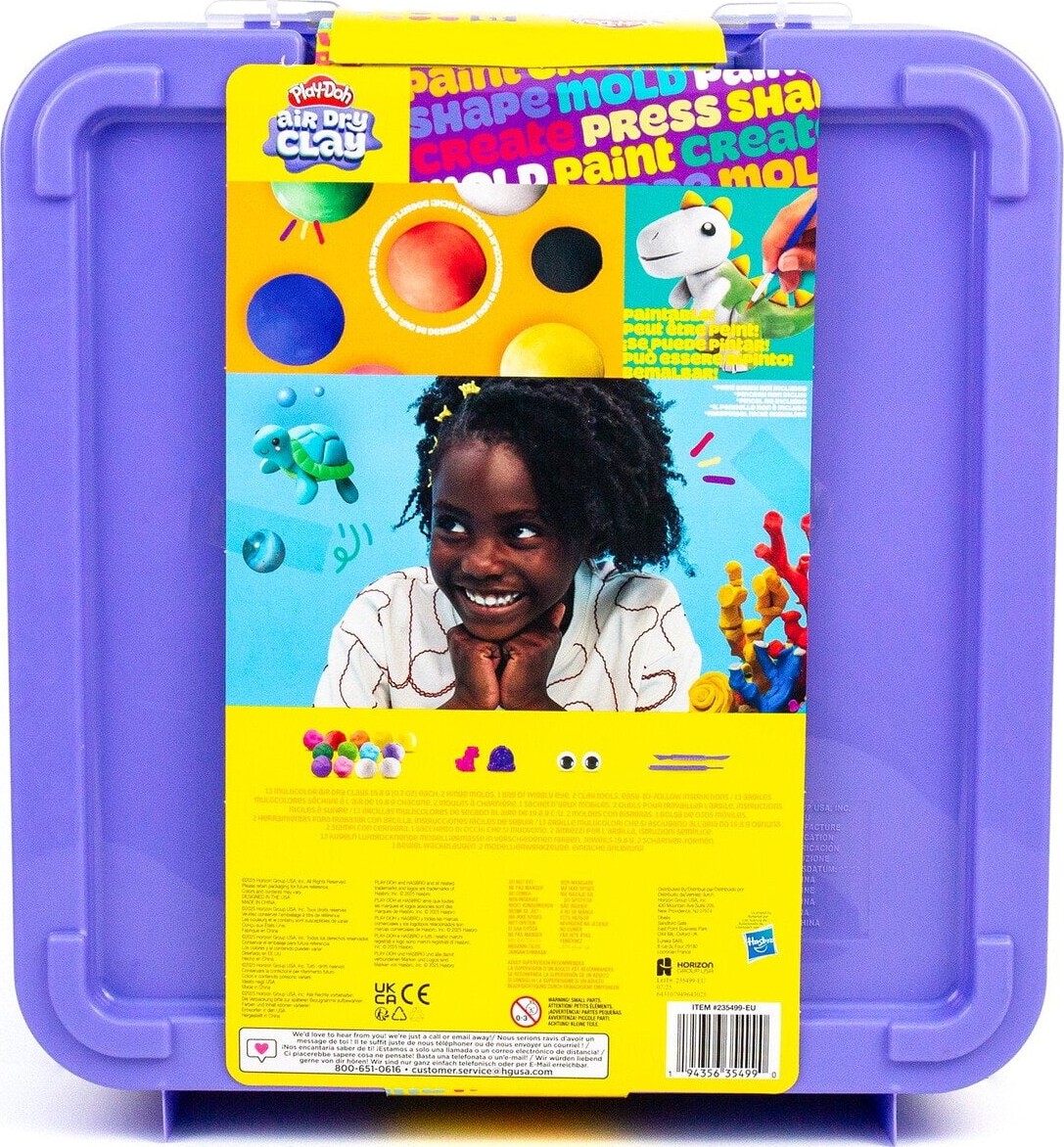 Play-Doh - Air Dry Clay - Lufttørrende Ler I Kasse - 13 Farver