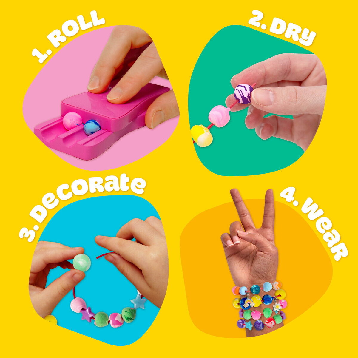 Play-Doh - Air Dry Clay - Charm Bracelet Maker - Lufttørende Ler
