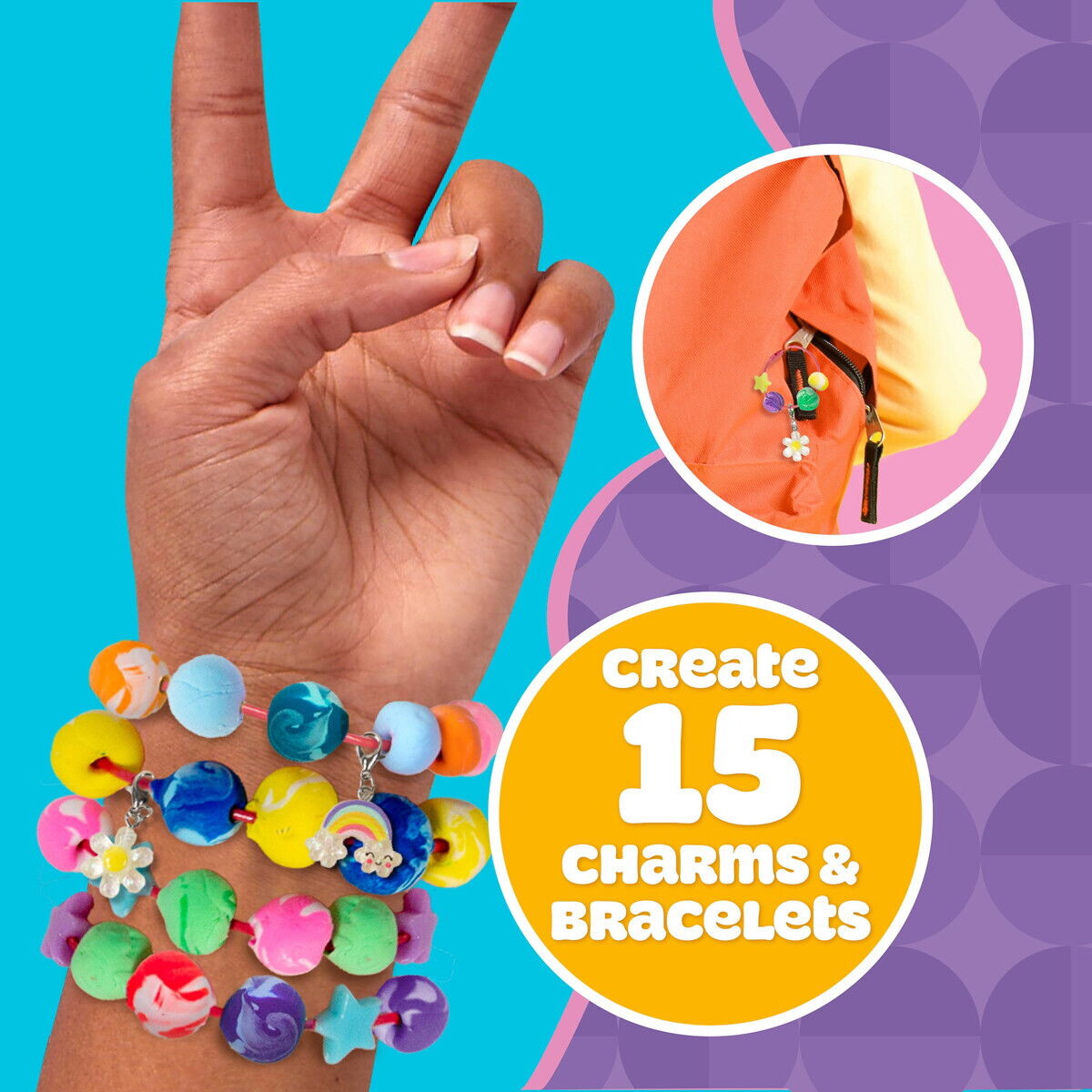 Play-Doh - Air Dry Clay - Charm Bracelet Maker - Lufttørende Ler
