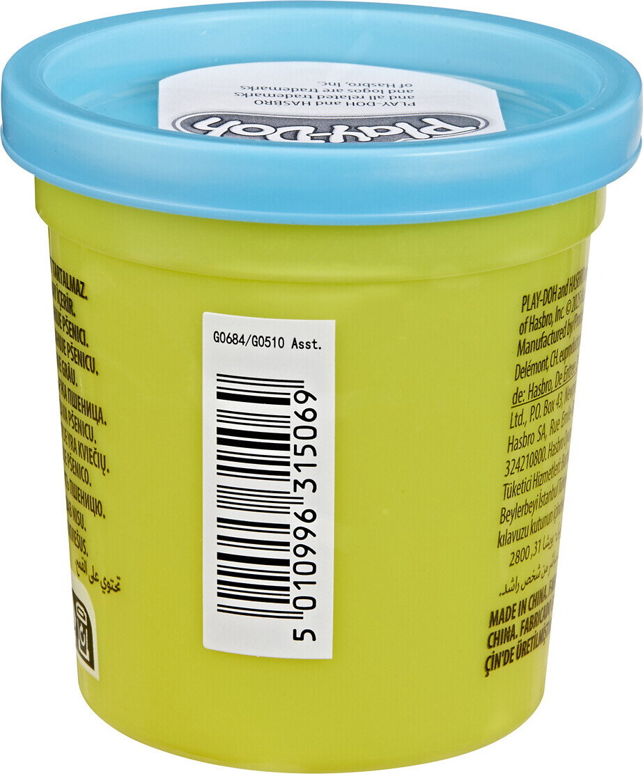 Play-Doh - Modellervoks Bøtte 85 G - Assorteret - Hasbro G0510