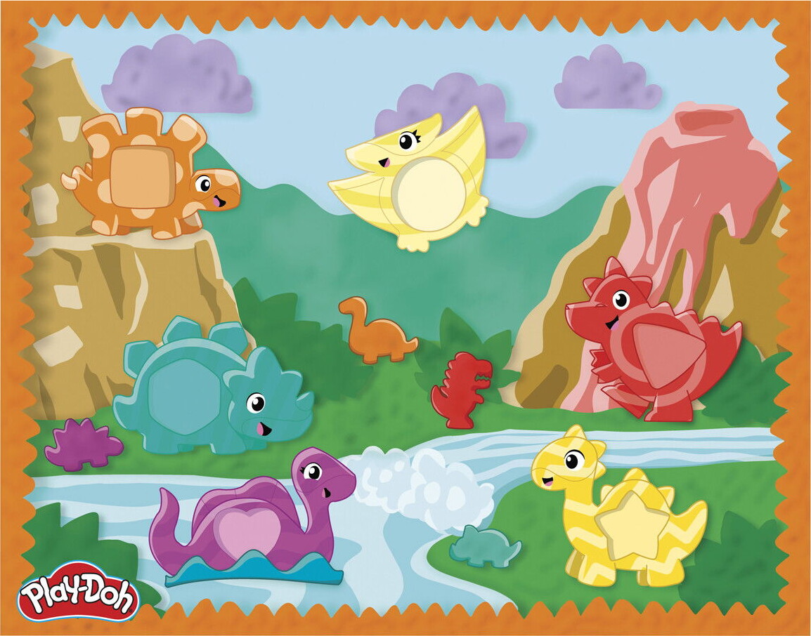 Play-Doh - Shapes Colors Dino Starters - Modellervoks Legesæt