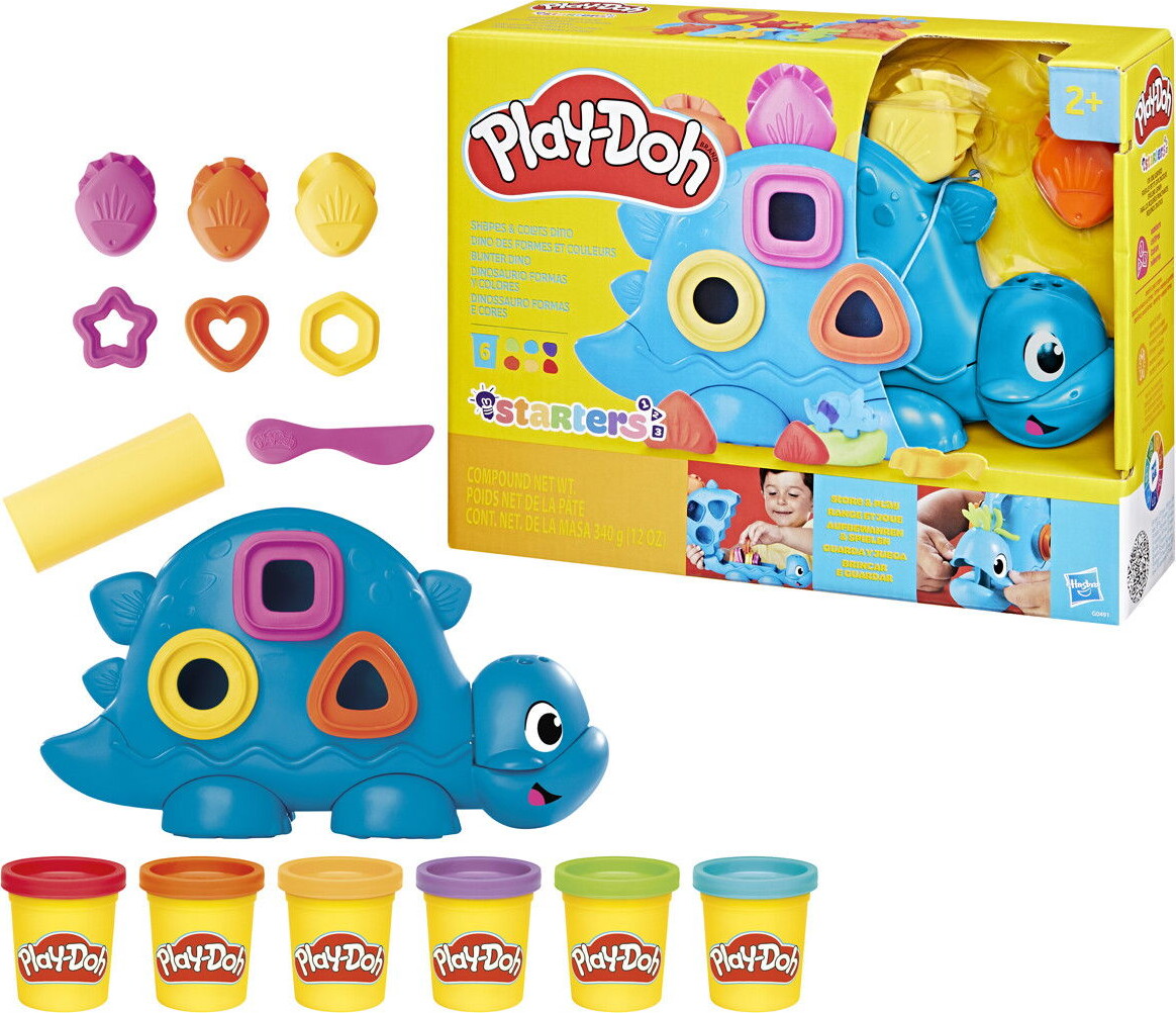 Play-Doh - Shapes Colors Dino Starters - Modellervoks Legesæt