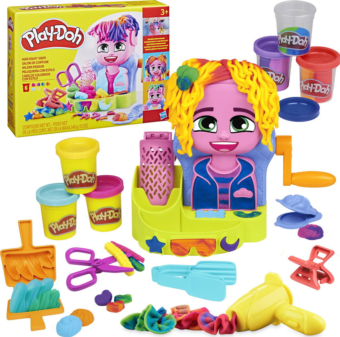 Play-Doh - Hair Stylin Salon - Frisørsalon Modellervoks Legesæt