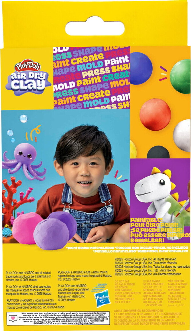 Play Doh - Lufttørrende Ler Buddy Peg Boks - Assorteret - Hasbro