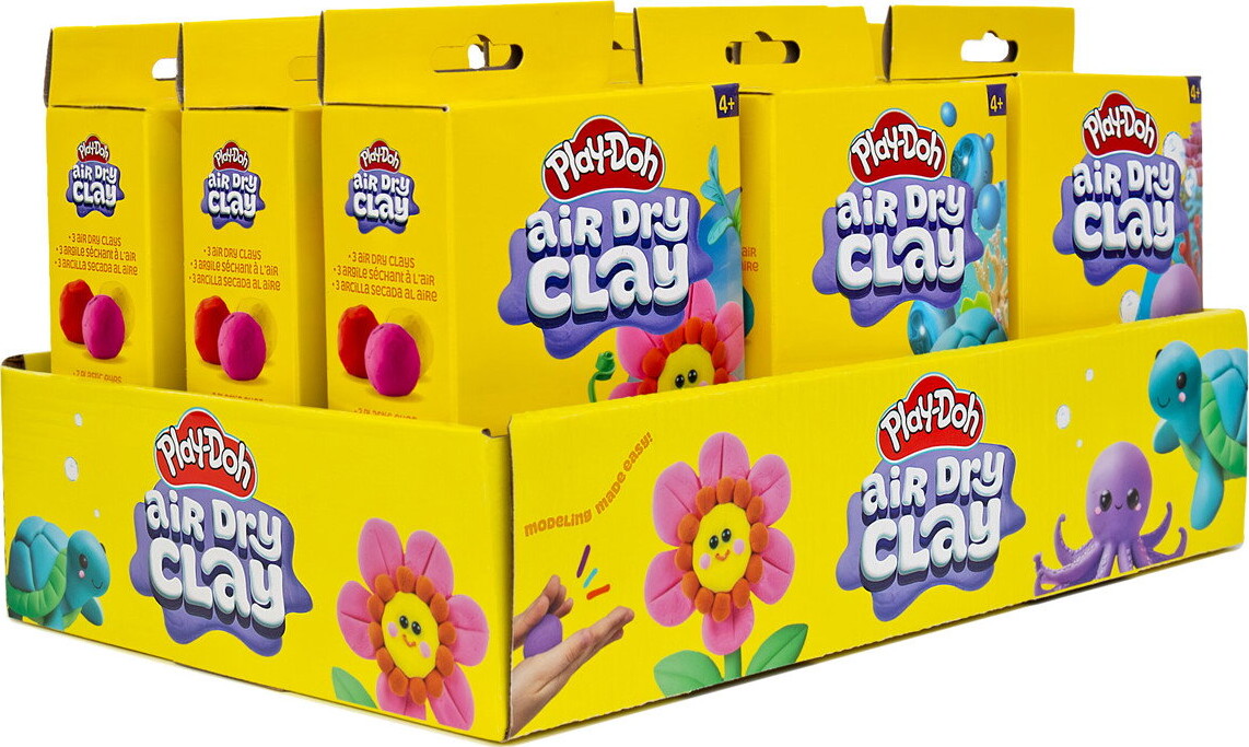 Play Doh - Lufttørrende Ler Buddy Peg Boks - Assorteret - Hasbro