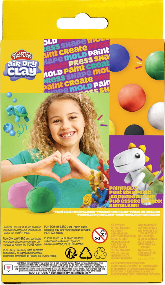 Play Doh - Lufttørrende Ler Buddy Peg Boks - Assorteret - Hasbro