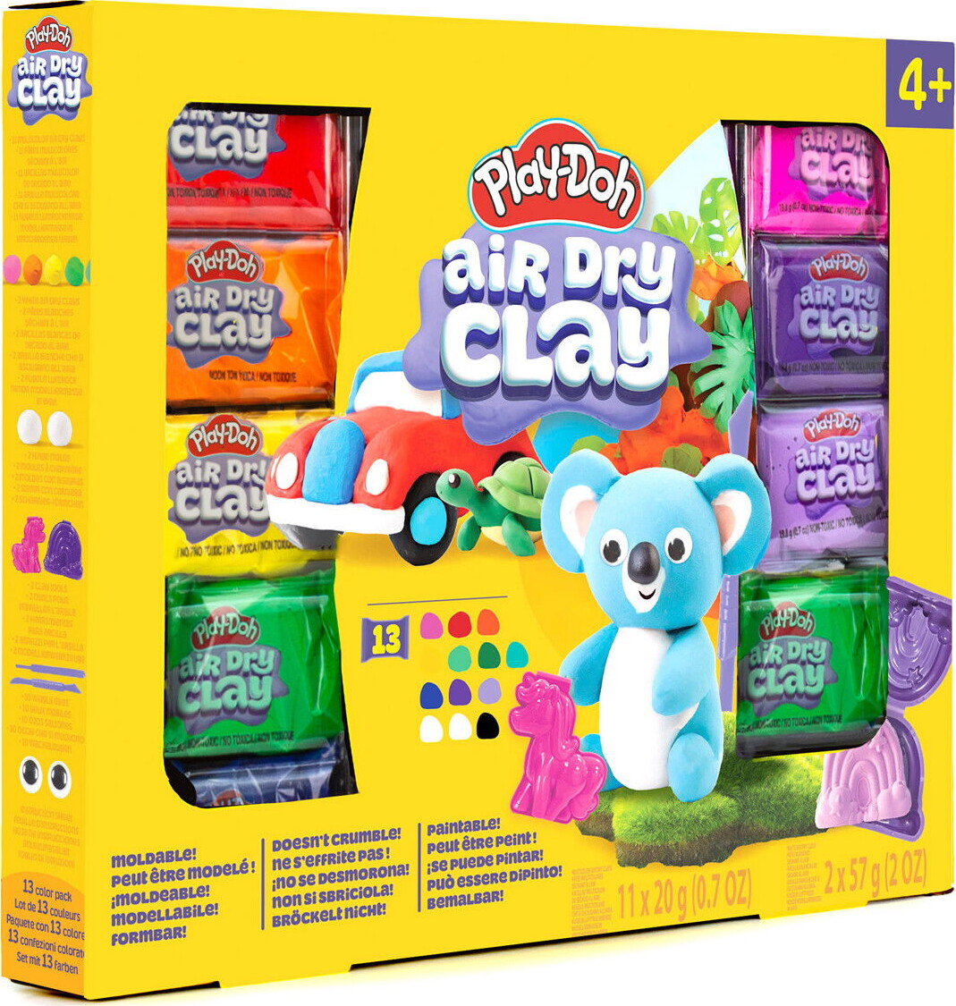 Play-Doh - Air Dry Clay - Lufttørrende Ler - Variationssæt