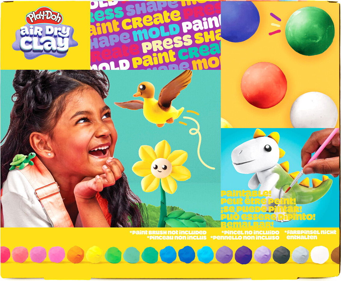 Play-Doh - Air Dry Clay - Lufttørrende Ler - Variationssæt