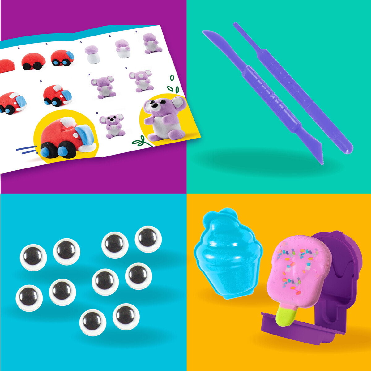 Play-Doh - Air Dry Clay - Lufttørrende Ler - Variationssæt