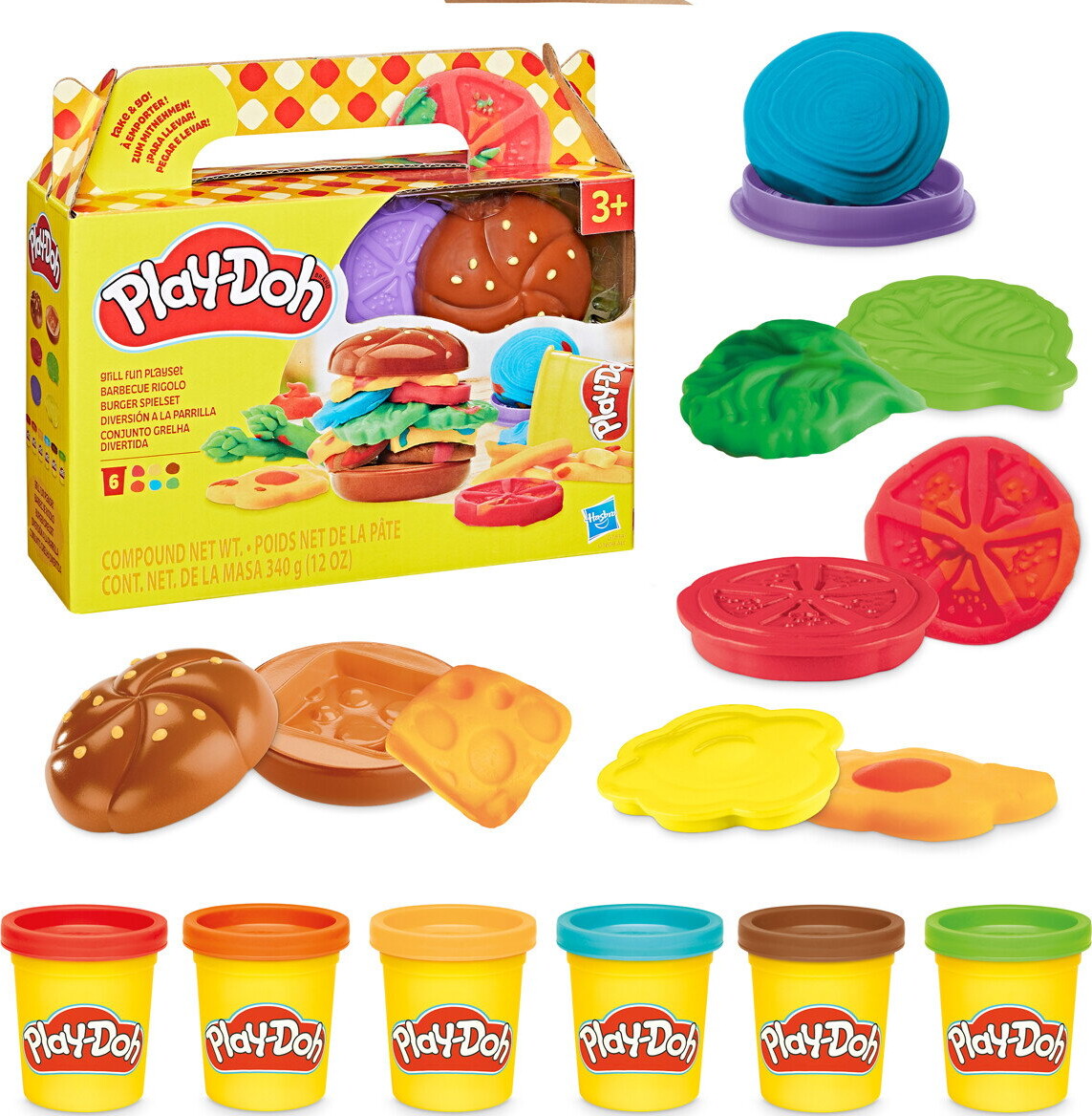 Play-Doh - Food Shapes - Assorteret - Hasbro G1609