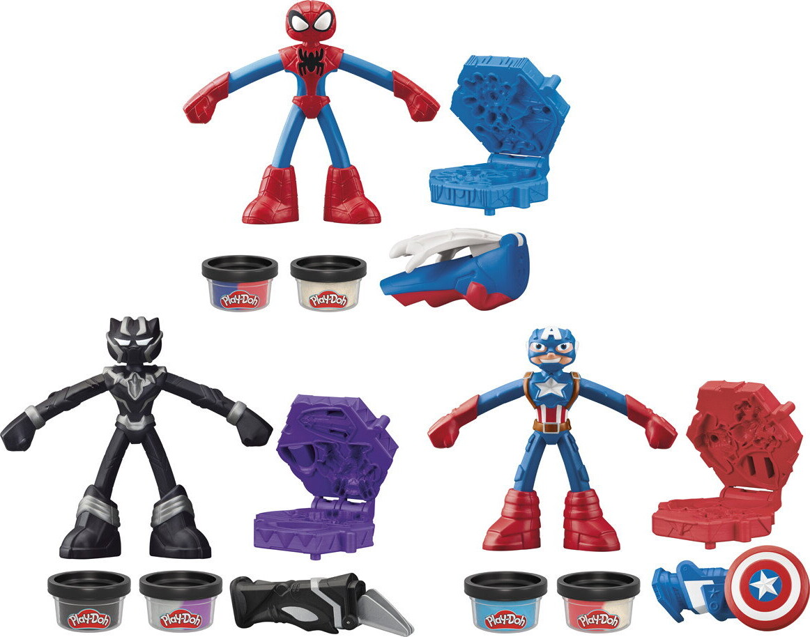 Play-Doh - Marvel Figurer - Assorteret - Hasbro F9829