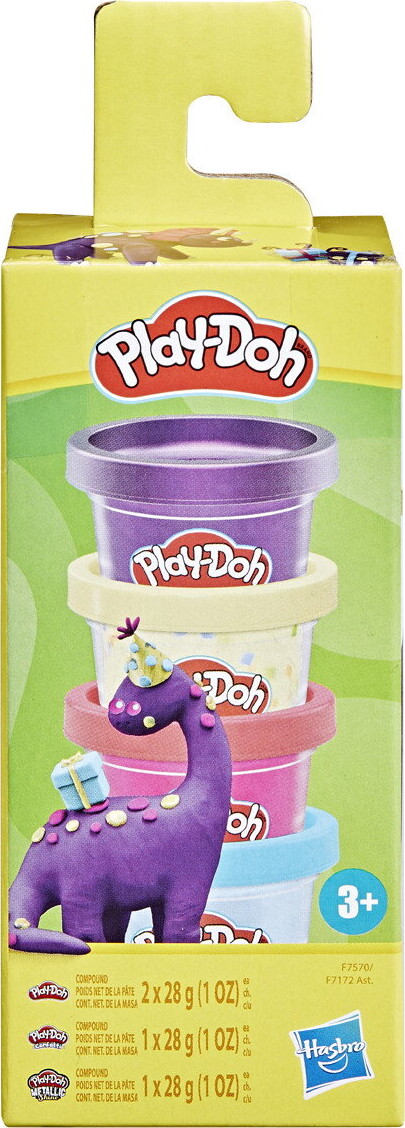 Play-Doh - Mini Farve - 4-Pak 113 G - Assorteret - Hasbro F7172