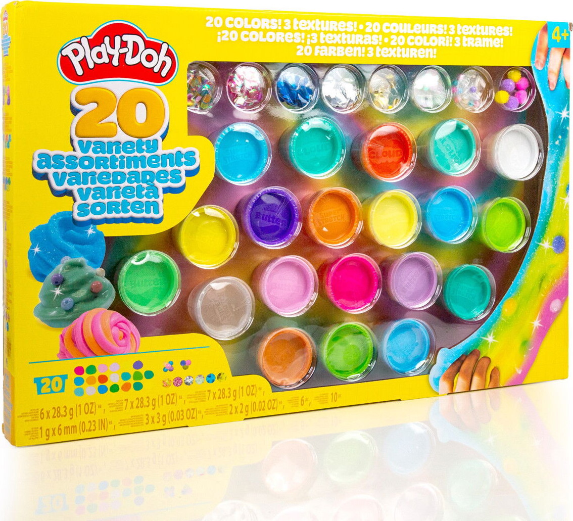 Play-Doh - Mix Play Variety - Modellervoks Sæt - 20-Pak