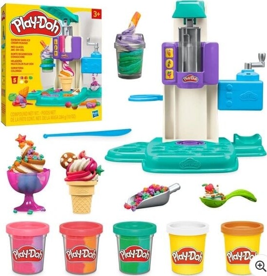 Play-Doh Ismaskine - Rainbow Swirl Ice Cream Playset