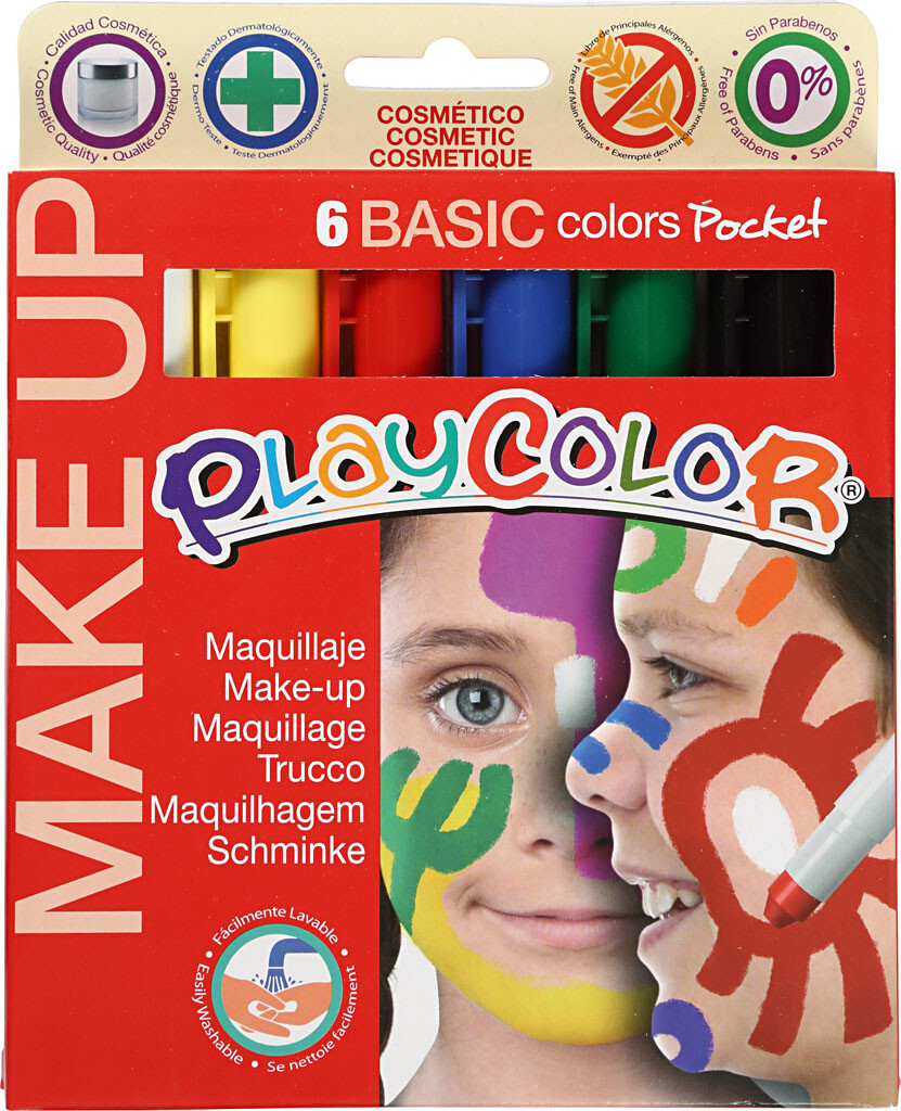 Playcolor Make Up - Ansigtsmaling - 6 Farver