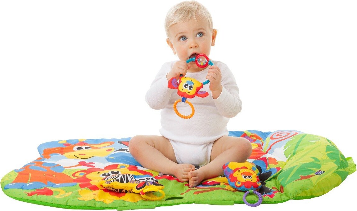 Playgro - Aktivitetstæppe 5-I-1 - Safari
