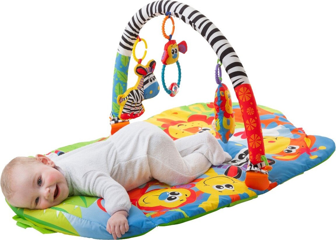 Playgro - Aktivitetstæppe 5-I-1 - Safari