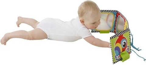 Playgro - Tummy Time - Vendbar Bog Med Spejl
