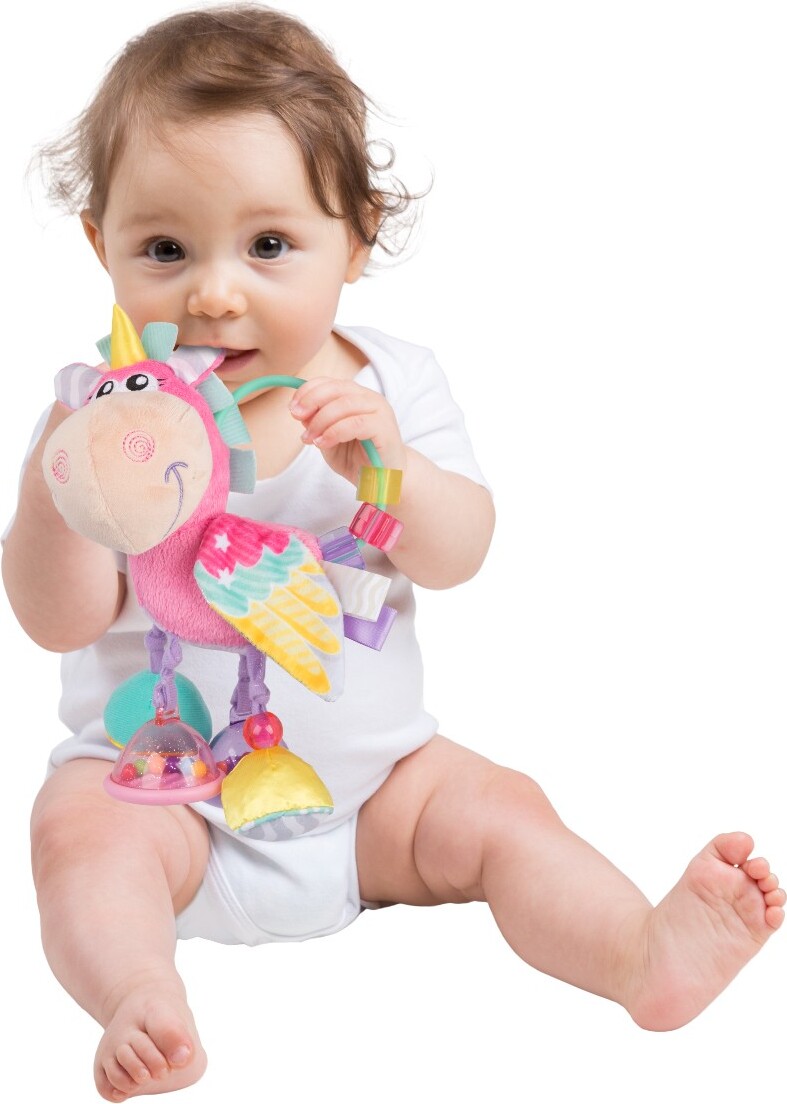 Playgro - Clip Clop Activity Rattle - Enhjørning - Pink