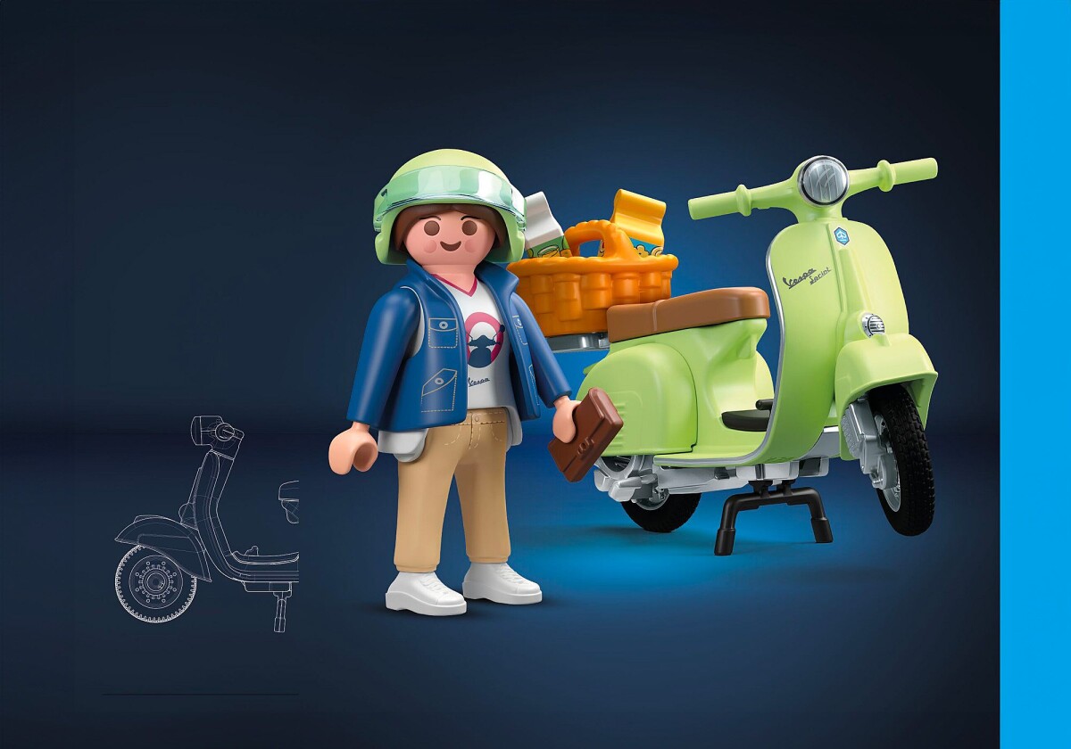 Playmobil - 1969 Vespa 150 Sprint Veloce - Light Green - 71621