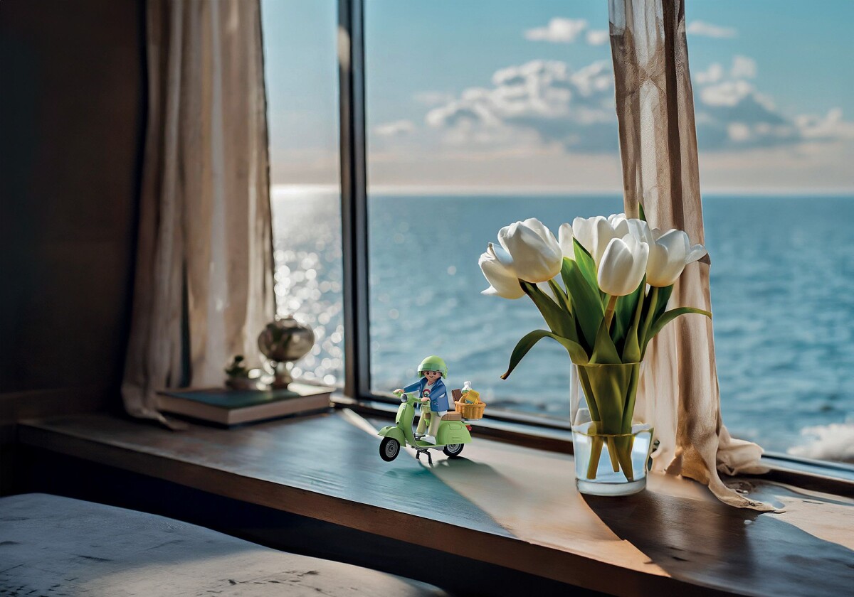 Playmobil - 1969 Vespa 150 Sprint Veloce - Light Green - 71621