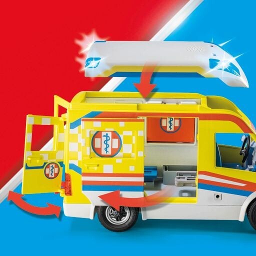 Playmobil City Life - Ambulance Med Lys Og Lyd - 71202
