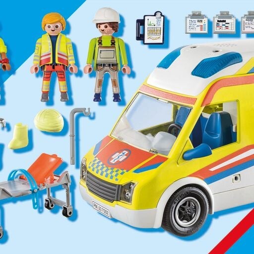 Playmobil City Life - Ambulance Med Lys Og Lyd - 71202
