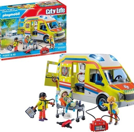 Playmobil City Life - Ambulance Med Lys Og Lyd - 71202