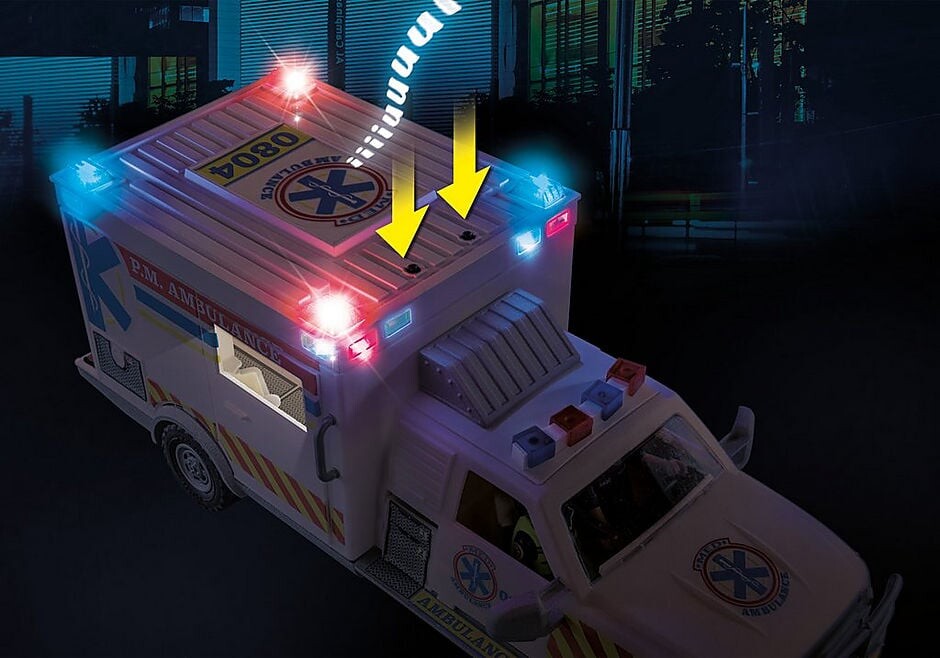 Playmobil City Action - Amerikansk Ambulance Redningskøretøj - 70936