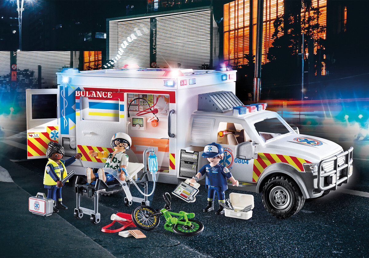 Playmobil City Action - Amerikansk Ambulance Redningskøretøj - 70936