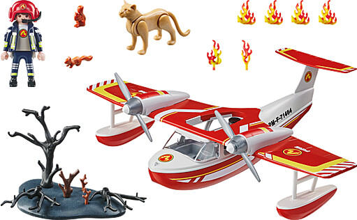 Playmobil Action Heroes - Brandslukningsfly Med Slukningsfunktion - 71463