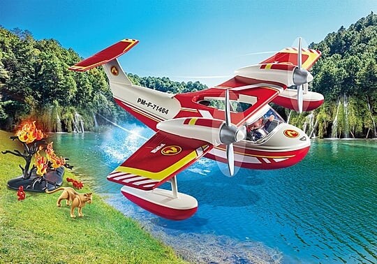 Playmobil Action Heroes - Brandslukningsfly Med Slukningsfunktion - 71463