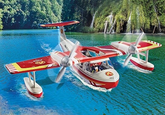 Playmobil Action Heroes - Brandslukningsfly Med Slukningsfunktion - 71463