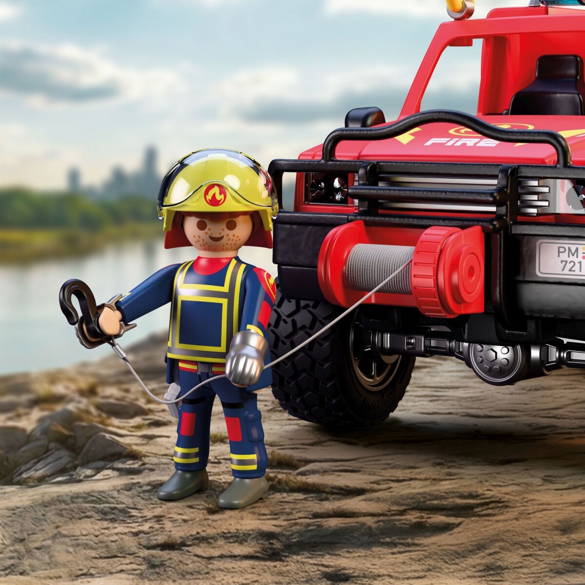 Playmobil 72194 - Fire Pickup Truck - City Action - Brandbil