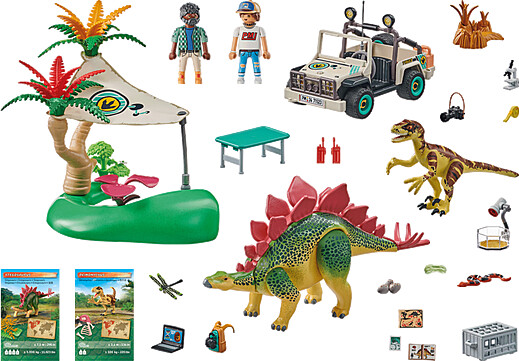Playmobil Dinos - Forskningslejr Med Dinoer - 71523