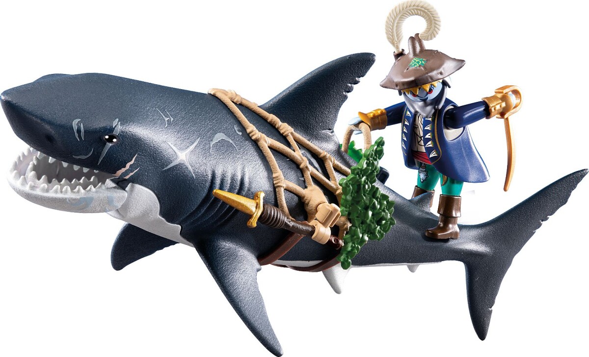 Playmobil Pirates - Kæmpe Haj Med Pirat Figur - 71793