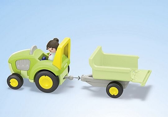 Playmobil - Junior Farm Adventure With Tractor Trailer And Animal Friends