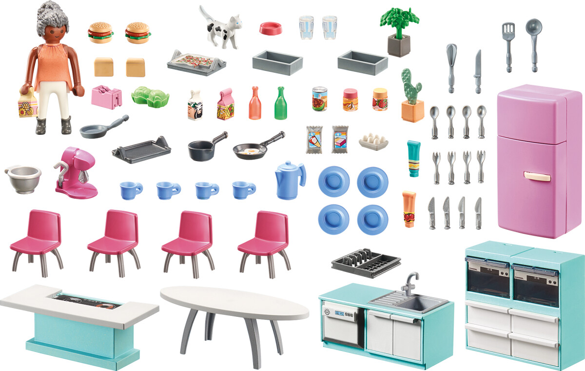 Playmobil My Life - Køkken Med Spiseplads - 71608
