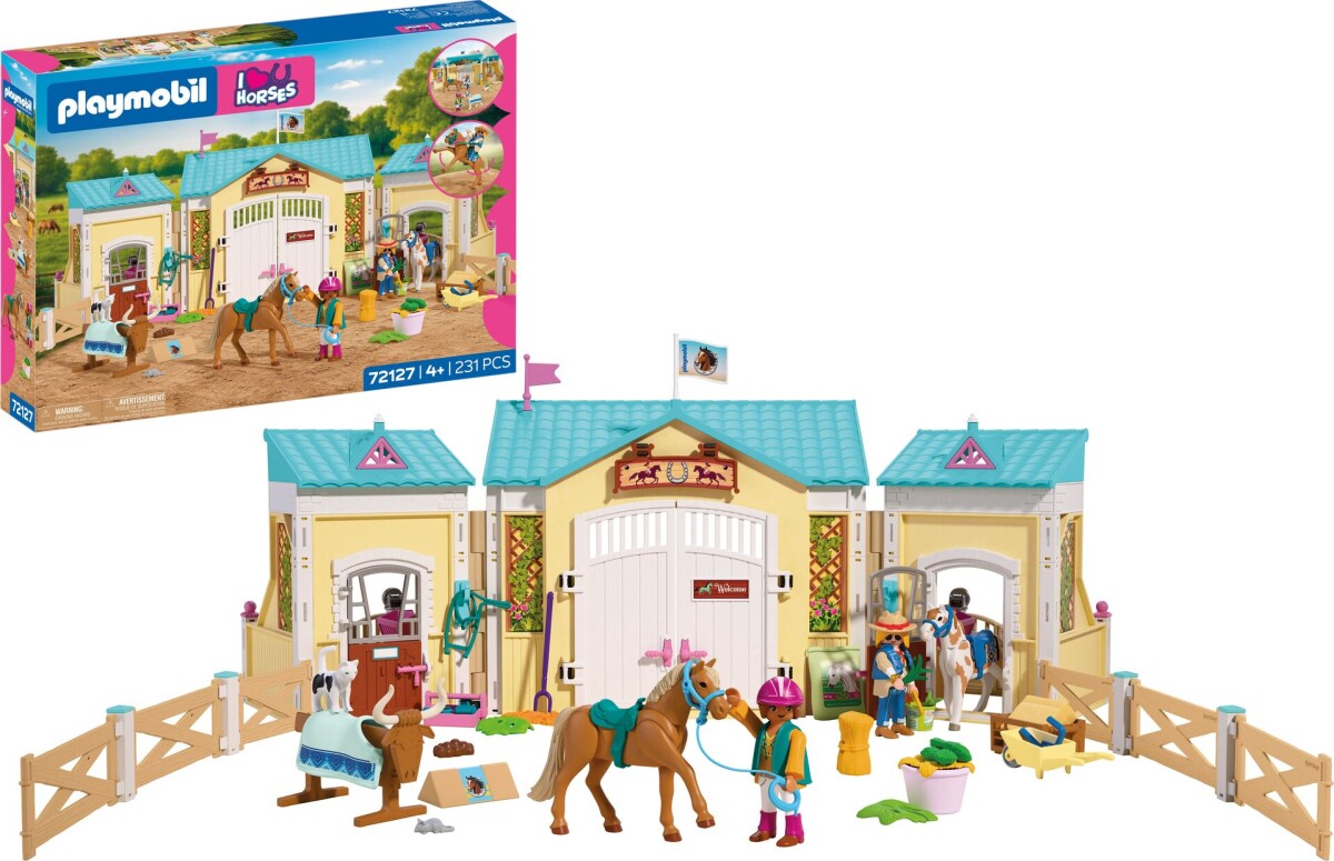 Playmobil 72127 - Stor Hestestald - I Love You Horses