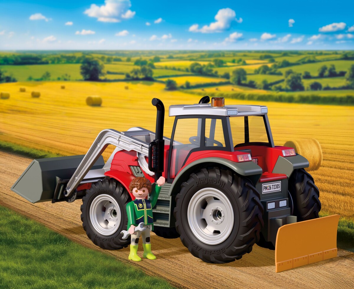 Playmobil - Large Tractor With Hay Bales 72305