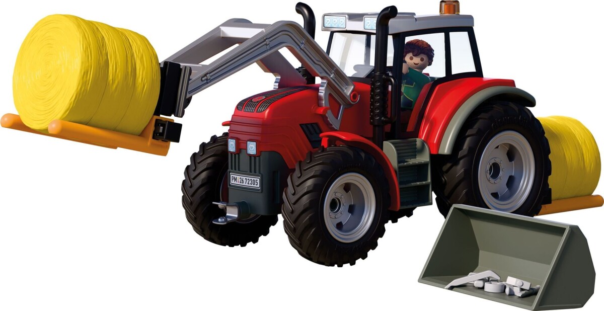 Playmobil - Large Tractor With Hay Bales 72305