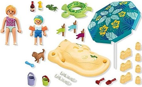 Playmobil - My Life Family Fun At The Beach 71906