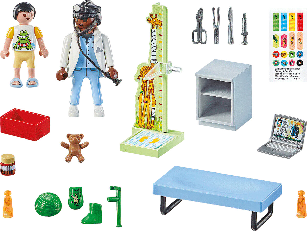 Playmobil Action Heroes - Børnelæge Med Bamse - 71619