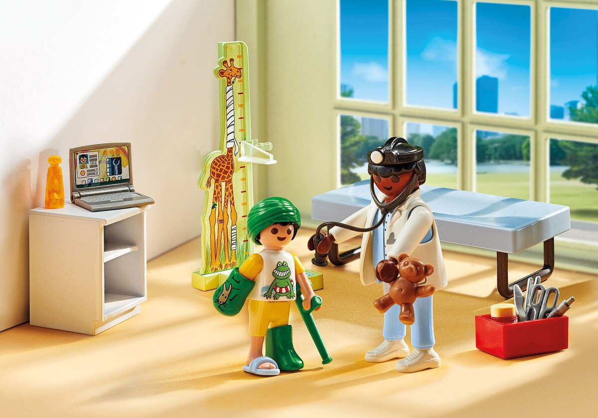 Playmobil Action Heroes - Børnelæge Med Bamse - 71619