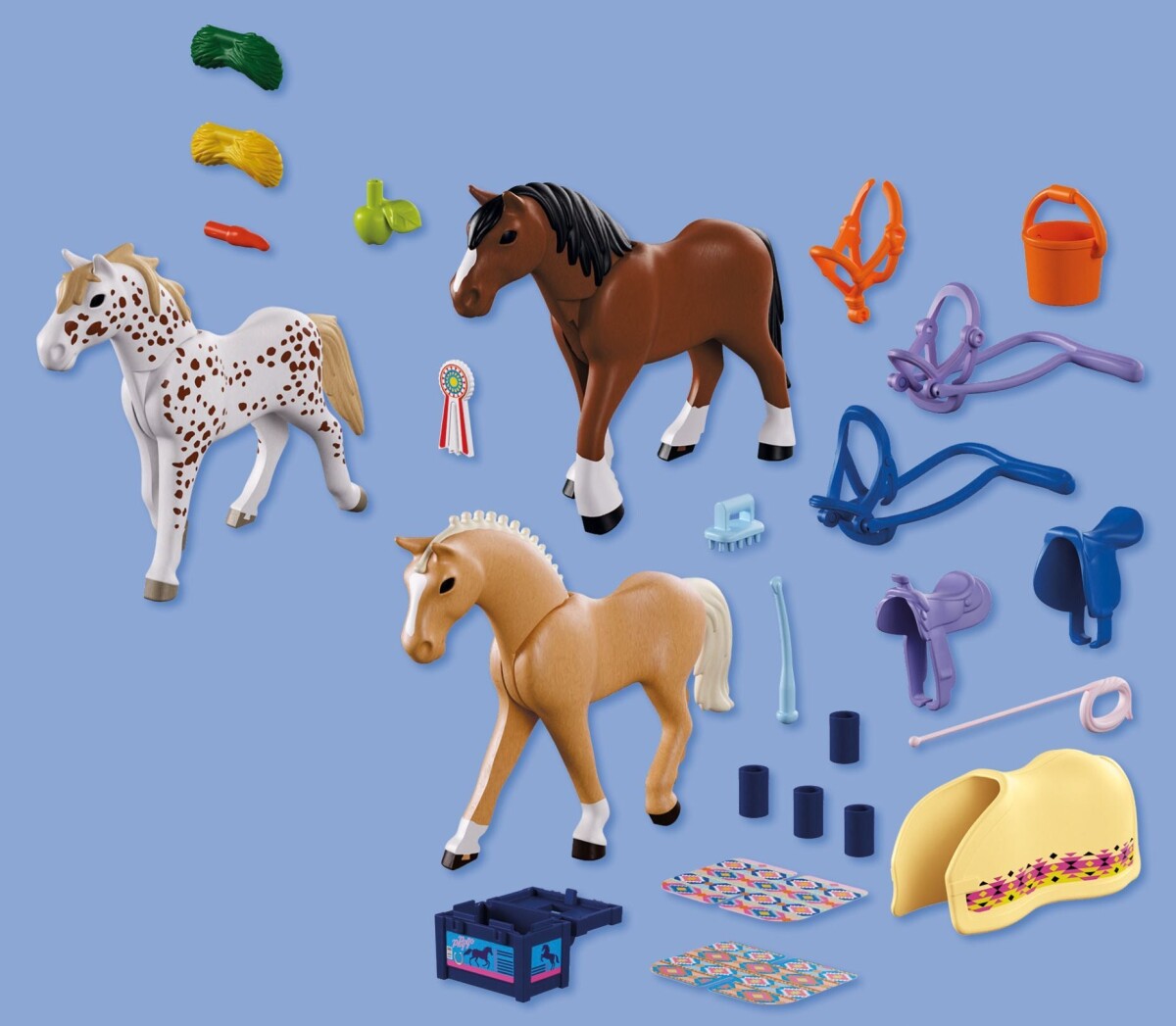 Playmobil 72133 - 3 Heste Med Tilbehør - I Love Horses