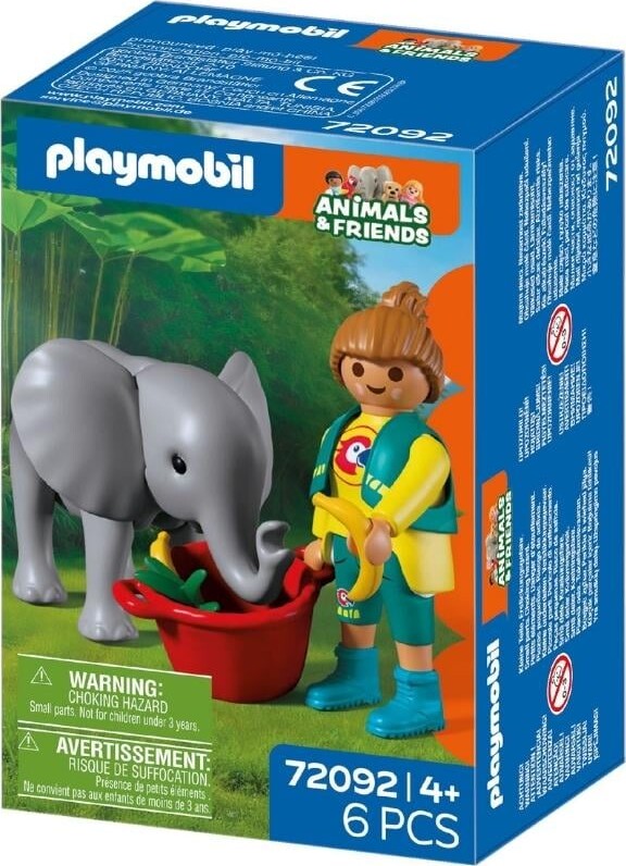 Playmobil - Zoo Baby Elefant Og Dyrepasser