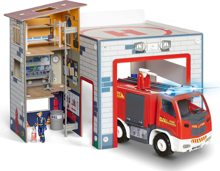 Revell Junior Kit - Brandstation Med Brandbil - 1 20 - 125 Dele