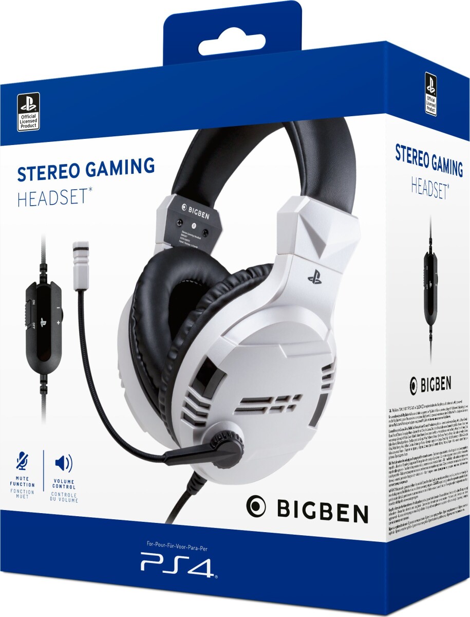 Bigben - Ps4 Stereo Gaming Headset - Hvid