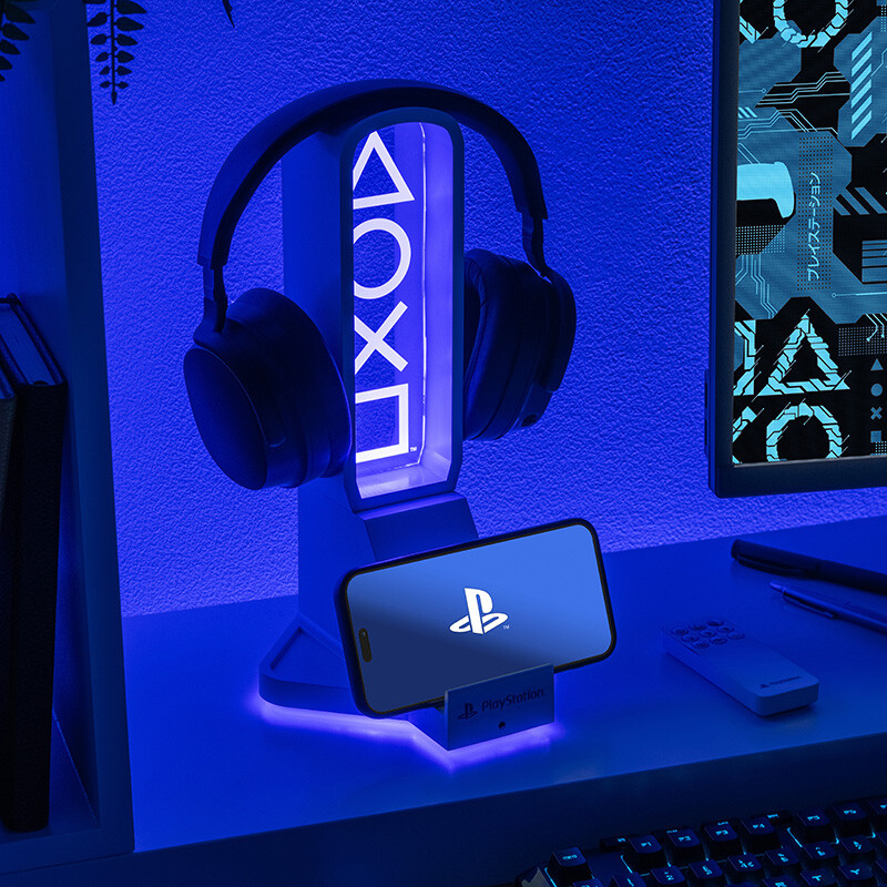 Playstation Desk Headphone Stand With Light
