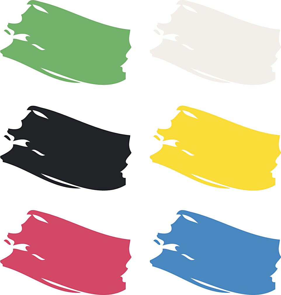 Plus Color Hobbymaling - Akrylfarver - Primærfarver Sæt - 6X250 Ml